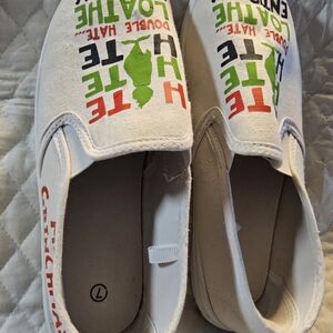 Dr. Seuss White Kids Slip-On Shoes